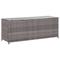 vidaXL Garden Storage Box Grey 150x50x60 cm Poly Rattan