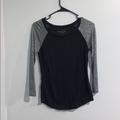 American Eagle Outfitters Tops | Black/Silver Top | Color: Black/Silver | Size: S