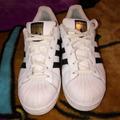 Adidas Shoes | Adidas Superstars Size 5 1/2 | Color: Black/White | Size: 5.5