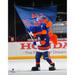 Sparky The Dragon New York Islanders Unsigned Waving Flag Photograph