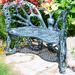 Gracie Oaks Whaley Aluminum Garden Outdoor Bench Metal | 35 H x 46 W x 27 D in | Wayfair FHBFB06-A