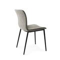 Calligaris Annie Upholstered Dining Chair w/ Metal Legs Upholstered in Black/Brown | 32.87 H x 20.1 W x 22.83 D in | Wayfair