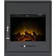 Adam Oslo Electric Inset Stove in Black with Remote Control