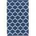 Alcalde 9' x 12' Transitional Modern Moroccan Flatweave Cotton Ivory/Bright Blue/Navy Area Rug - Hauteloom