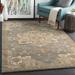 Broomfield 4' Round Traditional Wool Medium Gray/Sage/Dark Brown/Beige/Tan Area Rug - Hauteloom