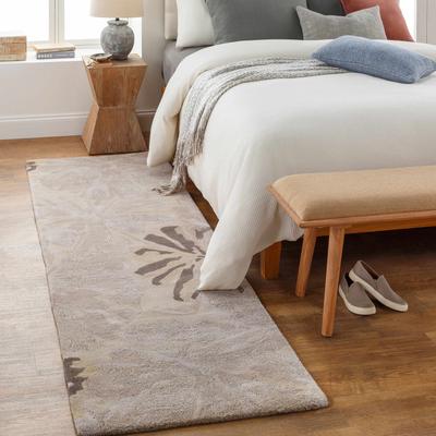 Ilfeld 4' Round Cottage Wool Taupe/Light Gray/Charcoal/Dark Brown/Gray/Medium Gray/LightGray/MediumGray/DarkBrown/Light Gray/Medium Gray/Dark Brown Area Rug - Boutique Rugs