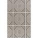 Otway 2' x 3' Modern Flat Weave Moroccan Trellis Wool Charcoal/Light Gray Area Rug - Hauteloom