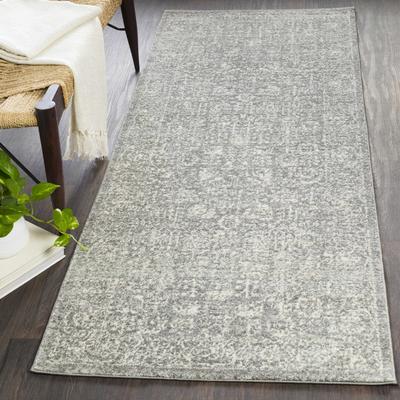 Sigel 3'11" x 5'7" Traditional Charcoal/Light Beige/Medium Gray/Peach/MediumGray/LightBeige/Medium Gray/Peach Area Rug - Boutique Rugs