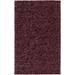Elburz 8' x 10' Natural Fiber Solid Stripes Wool Burgundy/Burgundy/Mauve Area Rug - Hauteloom