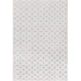 Belzoni 2' x 3' Modern Contemporary Abstract Cream/Off White/Light Slate Area Rug - Hauteloom