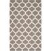 Neshkoro 9' x 13' Transitional Flat Weave Moroccan Trellis Wool Gray/Light Beige/Peach Area Rug - Hauteloom