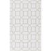 Newington 2' x 3' Indoor / Outdoor Flat Weave Moroccan Trellis White/Light Gray Area Rug - Hauteloom