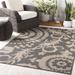 Loughton 8'10" Square Cottage Black/Light Brown/Brown/Dark Red Outdoor Area Rug - Hauteloom