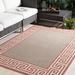 Houtzdale 8'10" Square Indoor / Outdoor Rust/Brown/Oatmeal/Light Beige/Light Brown/Brown/Beige/Dark Red Outdoor Area Rug - Hauteloom