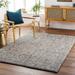 Hansell 8' x 10' Modern Wool Dark Green/Charcoal/Ice Blue/Ivory/Green Area Rug - Hauteloom