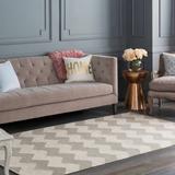 Walters 4' x 6' Modern Modern Moroccan Flatweave Cotton Cream/Dusty Sage/Medium Gray/Light Gray/Ivory Area Rug - Hauteloom