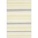 Aloma 2' x 3' Striped Flatweave Farmhouse Stripes Wool Charcoal/Light Beige/Light Olive/Peach/Olive Area Rug - Hauteloom