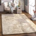 Brinktown 12' x 15' Modern Light Beige/Mustard/Peach Area Rug - Hauteloom