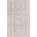 Edmund 2' x 3' Modern Flat Weave Moroccan Trellis Wool Gray/Light Gray Area Rug - Hauteloom