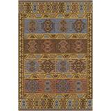 Smithsburg 2' x 3' Indoor / Outdoor Black/Dusty Coral/Light Blue/Olive/Tan/Yellow/Bright Yellow/Denim/Mustard Area Rug - Hauteloom