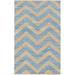 Wikieup 8' x 11' Natural Fiber Moroccan Bohemian Trellis Cotton Ivory/Light Blue Area Rug - Hauteloom