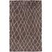 Summerfield 5' x 8' Shag Shag Moroccan Trellis Wool Light Gray/Plum Area Rug - Hauteloom