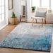 Corringham 8' x 11' Modern Contemporary Abstract Teal/Sage/Blue/Dusty Sage/Ink Blue/Oatmeal/Medium Gray Area Rug - Hauteloom