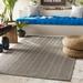 Kempston 2' x 3' Indoor / Outdoor Solid Medium Gray Outdoor Area Rug - Hauteloom