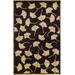 Northglenn 9' x 13' Floral NZ Wool Dark Purple/Tan/Faded Driftwood/Brass/Medium Gray Area Rug - Hauteloom