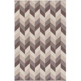 Snowville 8' x 11' Modern Modern Moroccan Wool Brown/Charcoal/Medium Brown/Taupe/Dark Red Area Rug - Hauteloom