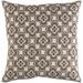 Pfafftown 18" Square Modern Cotton Medium Gray/Ivory/Cinnamon/Gray/Camel/Taupe/Dusty Coral Throw Pillow - Hauteloom