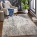 Odell 7'10" x 10'2" Modern Medium Gray/Dark Blue/Light Blue/Mustard/Navy Area Rug - Hauteloom