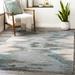 Steen 8' x 10' Modern Wool Teal/Blue/Charcoal/Light Beige/Light Gray/Sage/Peach Area Rug - Hauteloom