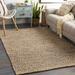 Caspar 8' x 10' Modern Jute Cream/Black/Light Brown/Light Gray/Medium Green/Wheat/Peach Area Rug - Hauteloom