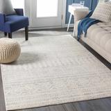 Zarephath 2'7" x 7'7" Light Gray/White/Gray Runner - Hauteloom