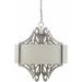 Brenton 22"L x 22"W x 26"H Transitional Charcoal Pendant - Hauteloom