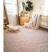 Arnside 8' x 10' Cottage Cotton Ivory/Pink Area Rug - Hauteloom