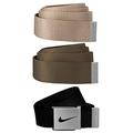 Nike SG Herren-Schnalle mit drei austauschbaren Gürtelriemen, Schwarz/Cargo Khaki/Khaki