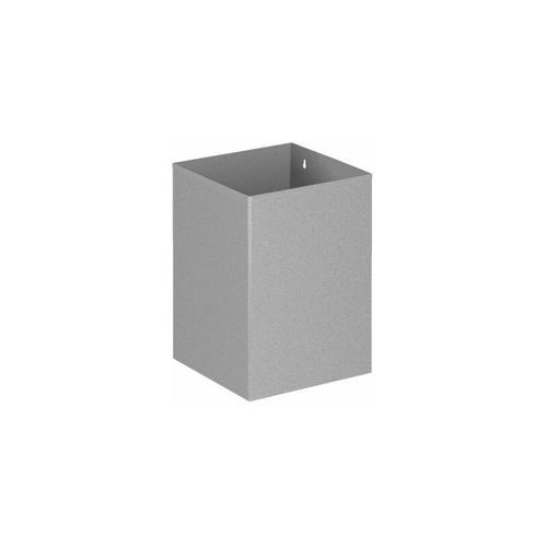 Certeo - Papierkorb, quadratisch, Inhalt 21 l, grau Sicherheitspapierkörbe Papierkörbe