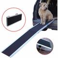 Hunderampe klappbar Alurampe Hundetreppe Rampe 215cm Alu 180 kg Treppe - silber