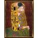 Vault W Artwork 'The Kiss' by Gustav Klimt - Wrapped Canvas Print Canvas in Green/Red | 53 H x 41 W x 2 D in | Wayfair