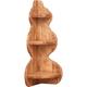 Tagère d'angle en bois massif de tilleul finition naturelle L22xPR22xH61 cm Made in Italy - Legno