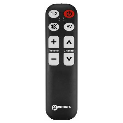 Télécommande à grosses touches Easy-TV5 - Noir - Geemarc