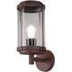 Applique d'extérieur dimmable alu lanterne lampe de terrasse spot rouille télécommande dans un