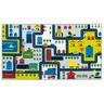 Circuit - Tapis enfant imprimé circuit 75x133 cm - Multicolore