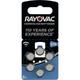 Rayovac - Pile bouton za 675 zinc-air 640 mAh 1.4 v 6 pc(s) A32843