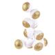 Mobilibrico - Guirlande Boule 10led Blanc Glitter Or 6x192cm - blanc dore