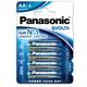 Panasonic - Piles LR06 aa Evolta par 4