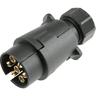 As-schwabe - Caravan Stecker 7-polig für Kabeldurchmesser 8,5-10 mm IP44 - noir