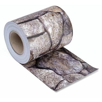 Sichtschutzstreifen Sichtschutz Zaunblende pvc Folie Zaunfolie Doppelstabmatten Bimsstein-Optik Image